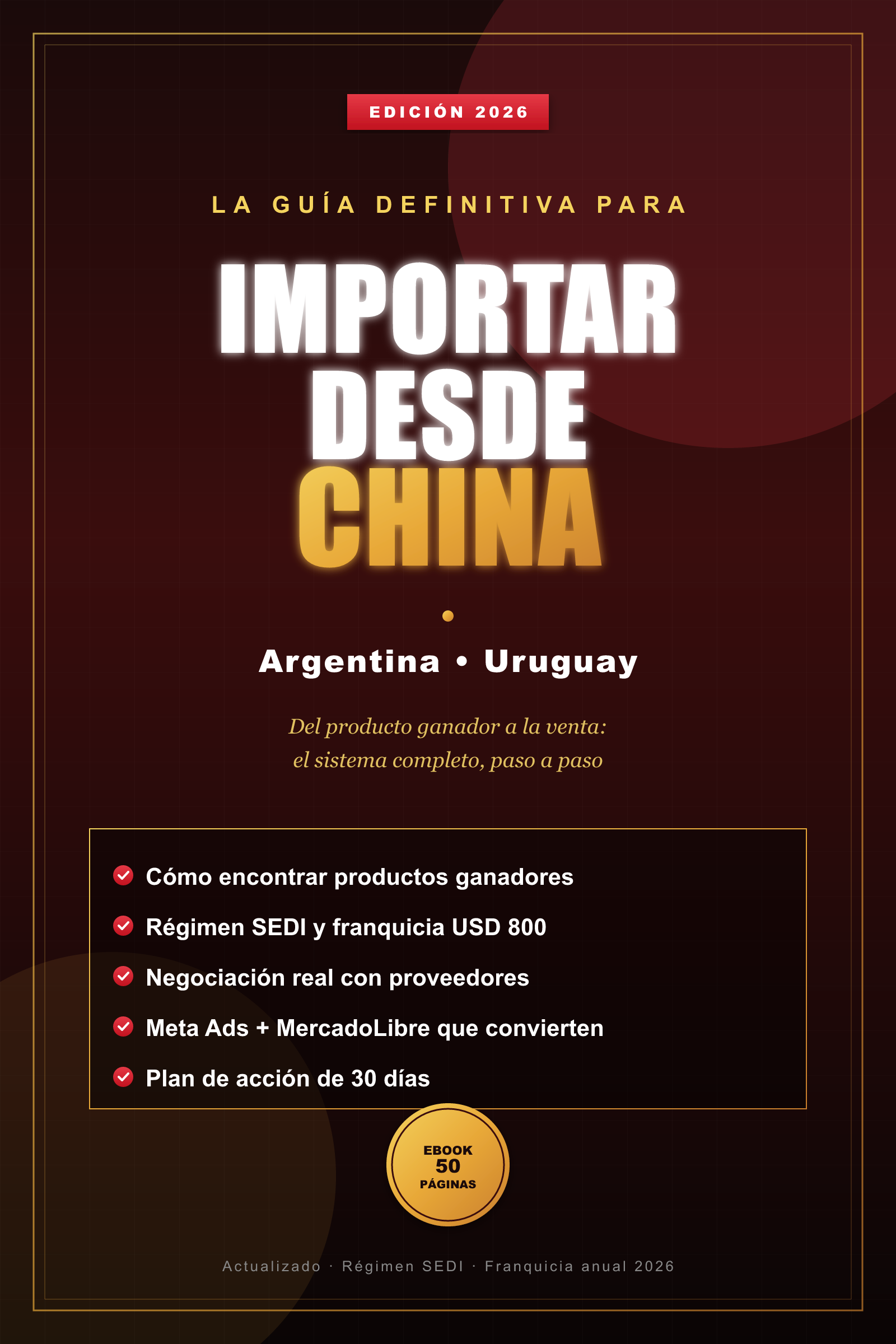 Ebook Importar desde China — Edición 2026